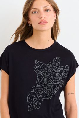 Imagen 2 del producto Polera Estampada Negro iO 14604225092102