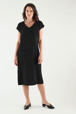 Vestido Textura Negro Ma Griffe 13002125100102