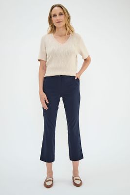 Pantalon Crop Azul Ma Griffe 11002224005104