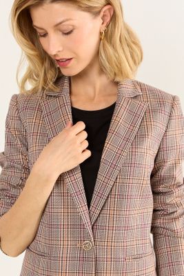 Imagen 2 del producto Blazer Diseño Cuadrille Café Ma Griffe 16102126051109