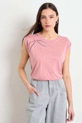 Polera Manga Corta Rosada iO 14620225006123