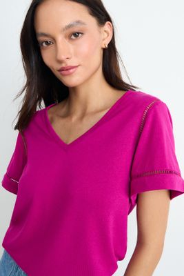 Polera Lisa Fucsia iO 14220225074116