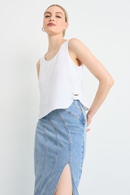 Blusas Sin Manga Crudo iO 14020225003105