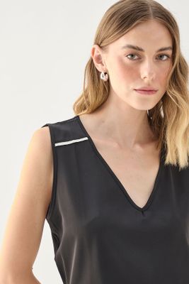 Imagen 2 del producto Polera Lisa Negro 14204125002102