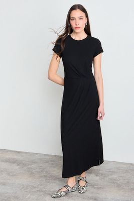 Vestido Liso Largo Negro iO 13420225004102