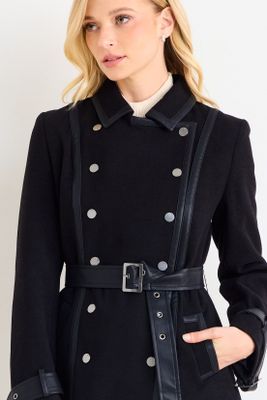 Imagen 2 del producto Chaqueton Liso Con Cinturon Negro Ash 17007126001102