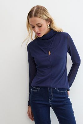 Top Liso Azul 14207125007134