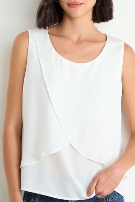 Imagen 2 del producto Blusa Lisa Sin Mangas Crudo Ash 14007126004105