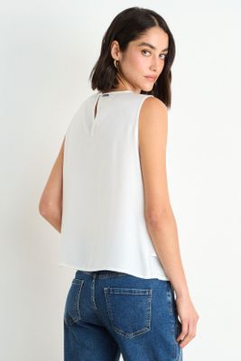 Imagen 2 del producto Blusa Lisa Sin Mangas Crudo Ash 14007126004105