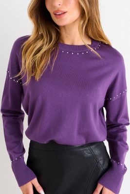 Imagen 2 del producto Sweater Cuello Redondo Morado Ash 18107126001121