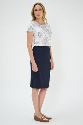 Imagen 2 del producto Polera Manga Caida Estampada Crudo Ma Griffe 14602125050105