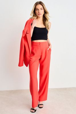 Pantalon Recto Liso Rojo Ash 11007225011103