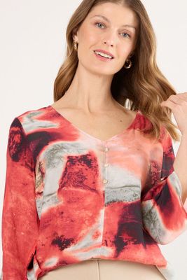 Imagen 2 del producto Blusas Manga Larga Coral Ma Griffe 14102225055133