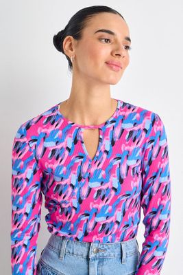 Polera Manga Larga Rosada iO 14320225051103