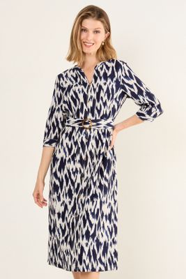 Imagen 1 del producto Vestido Estampado Crudo Ma Griffe 13102126050105