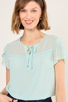 Blusa Lisa Verde Ma Griffe 14004225034117