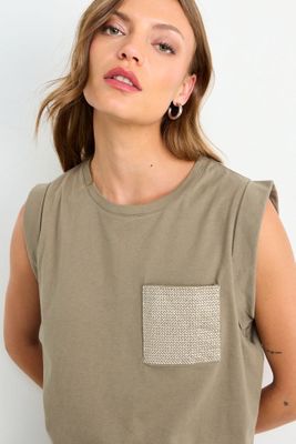 Imagen 2 del producto Polera Lisa Verde Oliva Ash 14204225080107