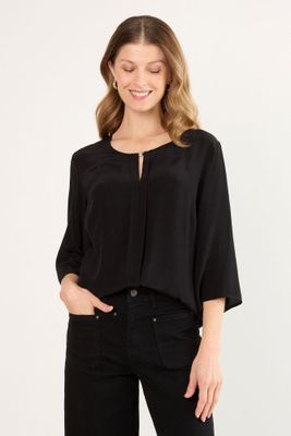 Blusas Manga Larga Negro Ma Griffe 14002225002102