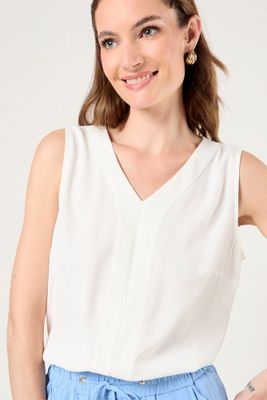 Imagen 2 del producto Blusa Sin Mangas Crudo Ma Griffe 14002126050105