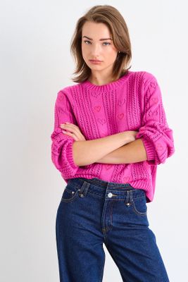 Imagen 2 del producto Sweater Liso Fucsia iO 18120126004116