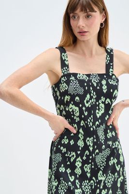 Imagen 2 del producto Vestido Largo Estampado Verde Ash 13507224053137