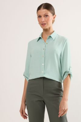 Blusas Manga Larga Verde Ma Griffe 14002225057117