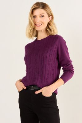 Imagen 1 del producto Tejido Escote Redondo Morado Ma Griffe 18102126002121