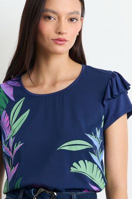 Imagen 2 del producto Polera Estampada Azul Marino iO 14620225008104