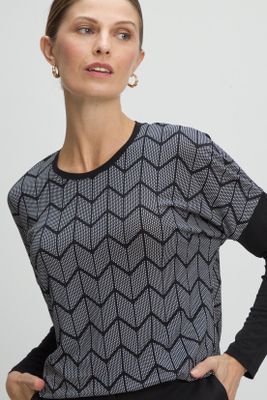 Polera Manga Larga Negro Ma Griffe 14302225051102