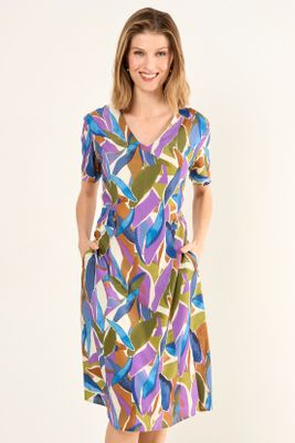 Imagen 2 del producto Vestido Estampado Morado Ma Griffe 13102126051211