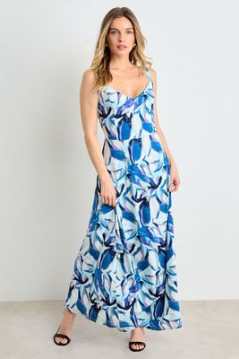 Vestido Largo Fantasia Celeste Ash 13507225055110