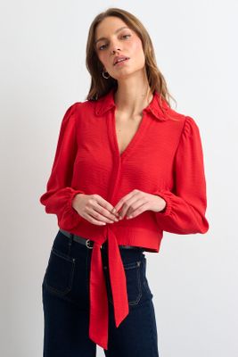 Blusas Manga Larga Rojo iO 14020225050103