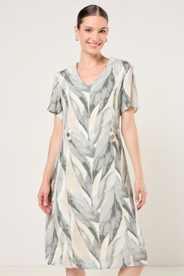 Vestido Estampado Avellana Ma Griffe 13102126051126