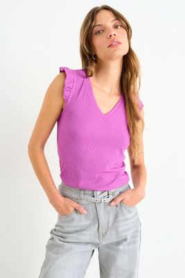 Polera Lisa Morado iO 14220126055121