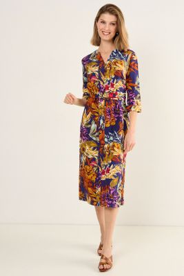 Vestido Estampado Azul Ma Griffe 13102126050104