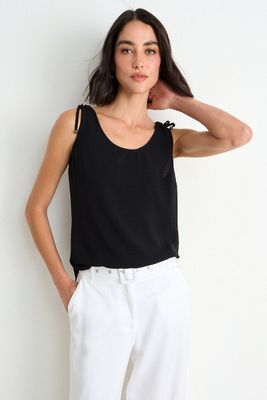 Blusa Lisa Sin Mangas Negro Ash 14007126051102