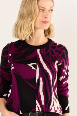 Imagen 2 del producto Tejido De Fantasia Cuello Alto Negro Ma Griffe 18702126003106