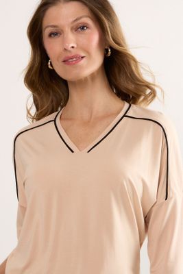 Imagen 2 del producto Polera Manga Corta Beige Ma Griffe 14202225051106