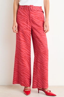 Imagen 2 del producto Pantalon Palazzo Fantasia Rojo Ash 11107126051103