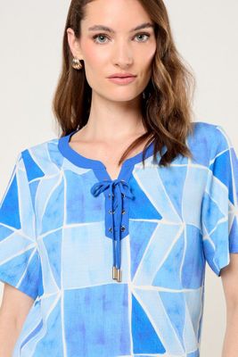 Imagen 2 del producto Blusa Estampada Celeste Ma Griffe 14102225062110