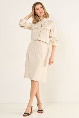 Falda Beige Ma Griffe 12002126002106