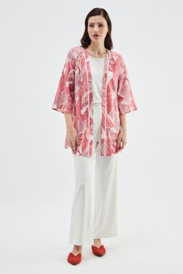 Tapado Tipo Kimono Estampado Crudo Ma Griffe 15502224054105