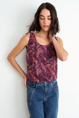 Imagen 1 del producto Blusa Fantasia Sin Mangas Burdeos Ash 14107126051112