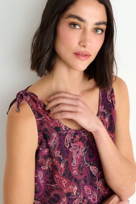 Imagen 2 del producto Blusa Fantasia Sin Mangas Burdeos Ash 14107126051112