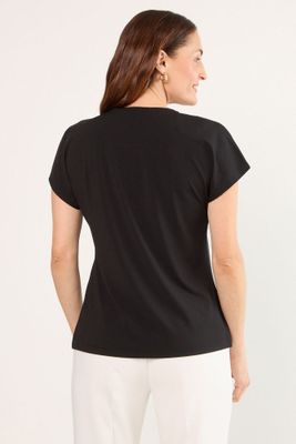 Imagen 2 del producto Polera Manga Corta Negro Ma Griffe 14202225008102