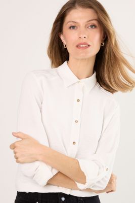 Blusas Manga Larga Crudo Ma Griffe 14002225003105