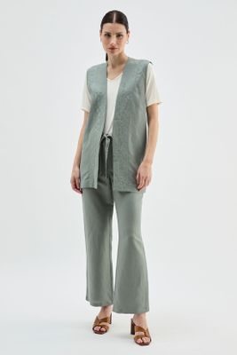 Tapado Sin Mangas Linon Verde Ma Griffe 15402224056126