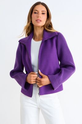 Imagen 1 del producto Casaca Lisa Con Cierre Morado Ash 17507126006121