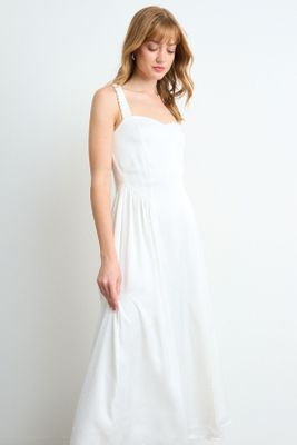 Imagen 2 del producto Vestido Liso Largo Crudo iO 13420126001105