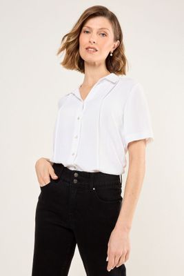 Imagen 2 del producto Blusa Camisera Blanco Ma Griffe 14002225012101